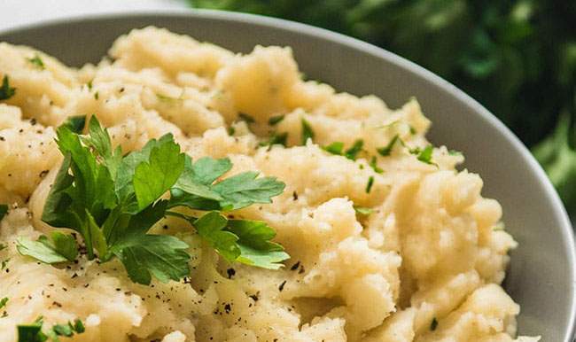 Cauliflower mashed potatoes recipe.